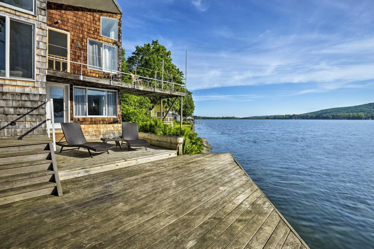 Waterfront Deruyter Home With Private Dock! New Woodstock Extérieur photo